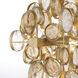 Trento Linear Chandelier Ceiling Light in Gold