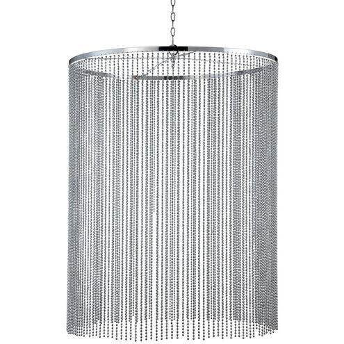 Bloomington 30 inch Chrome Pendant Ceiling Light, Small