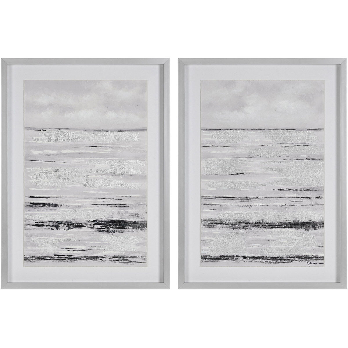 Delmar Glass Wall Art, Set of 2