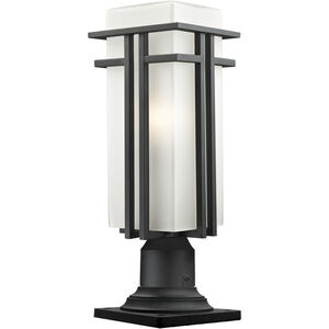 Abbey 1 Light 21.5 inch Black Outdoor Pier Mounted Fixture
