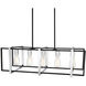 Stafford LED 10 inch Chrome/Black Chandelier Ceiling Light