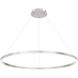 Spunto LED 47.25 inch Silver Chandelier Ceiling Light, Medium