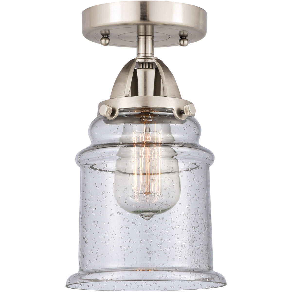 Nouveau 2 Canton 1 Light 6.00 inch Semi-Flush Mount