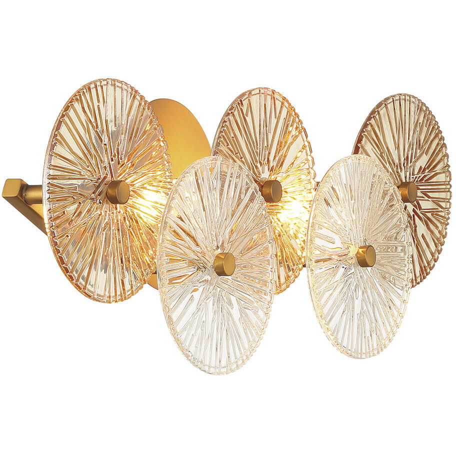 Sue Anne 2 Light 21.75 inch Gold Vanity Light Wall Light