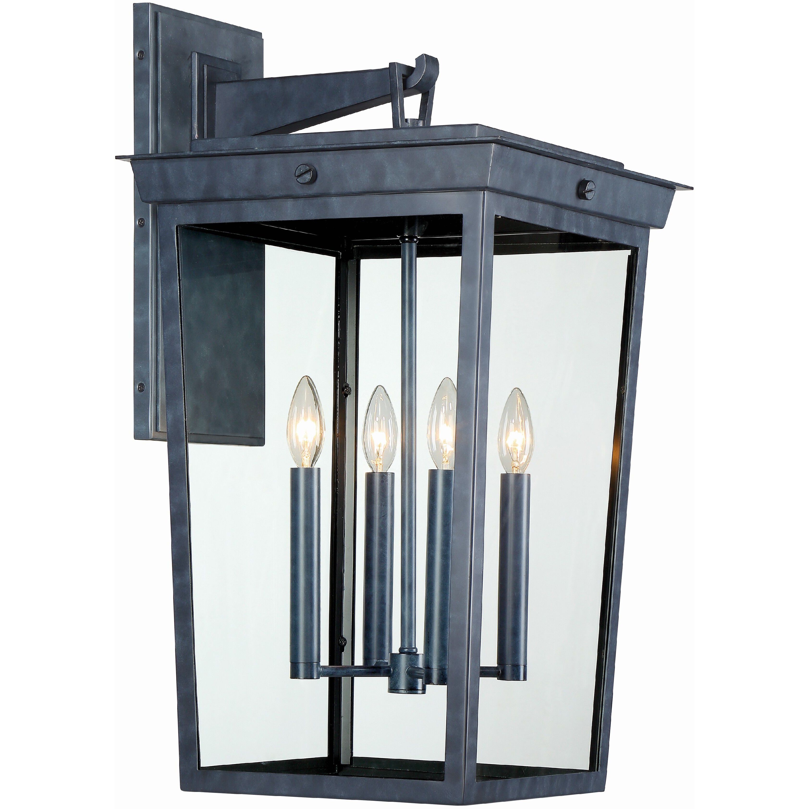 Belmont 4 Light 14 inch Graphite Sconce Wall Light