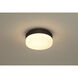 Purgos LED 12 inch Matte Black Flush Mount Ceiling Light