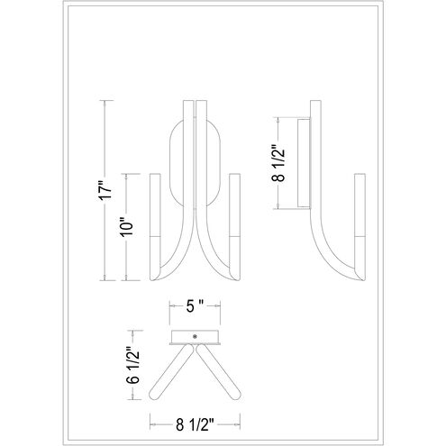Olette Wall Sconce Wall Light in Black
