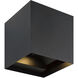 Bloc LED 4.33 inch Black Outdoor Wall Mount