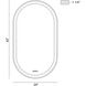 Sara 42 X 24 inch Matte Black LED Mirror