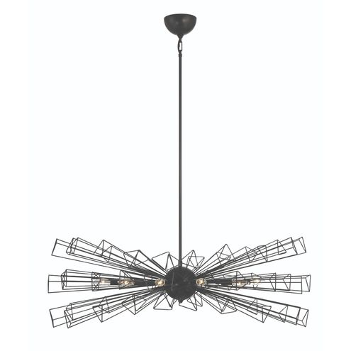 Dendelio 10 Light 24.5 inch Black Chandelier Ceiling Light