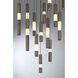 Ronda LED 32 inch Harlow Bronze Multi Drop Chandelier Ceiling Light