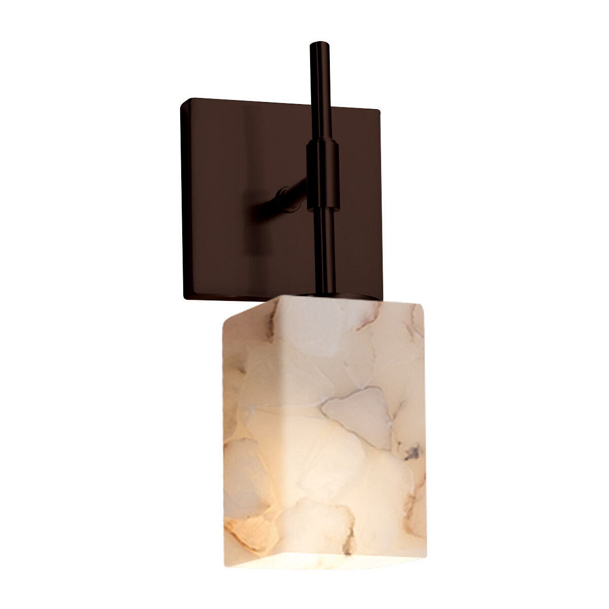 Alabaster Rocks LED 5 inch Dark Bronze Wall Sconce Wall Light