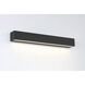 Stripe LED 2.36 inch Black Outdoor Wall Mount