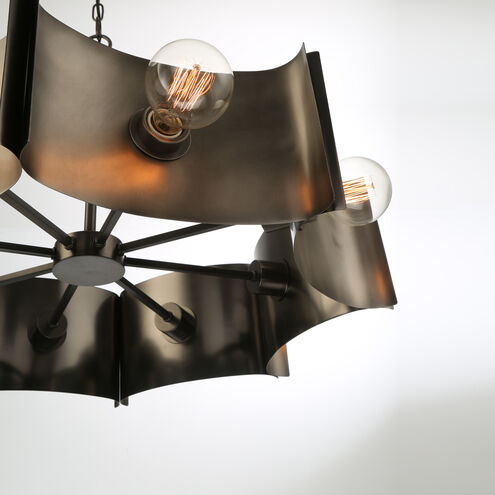 Metallo 8 Light 30 inch Bronze Chandelier Ceiling Light