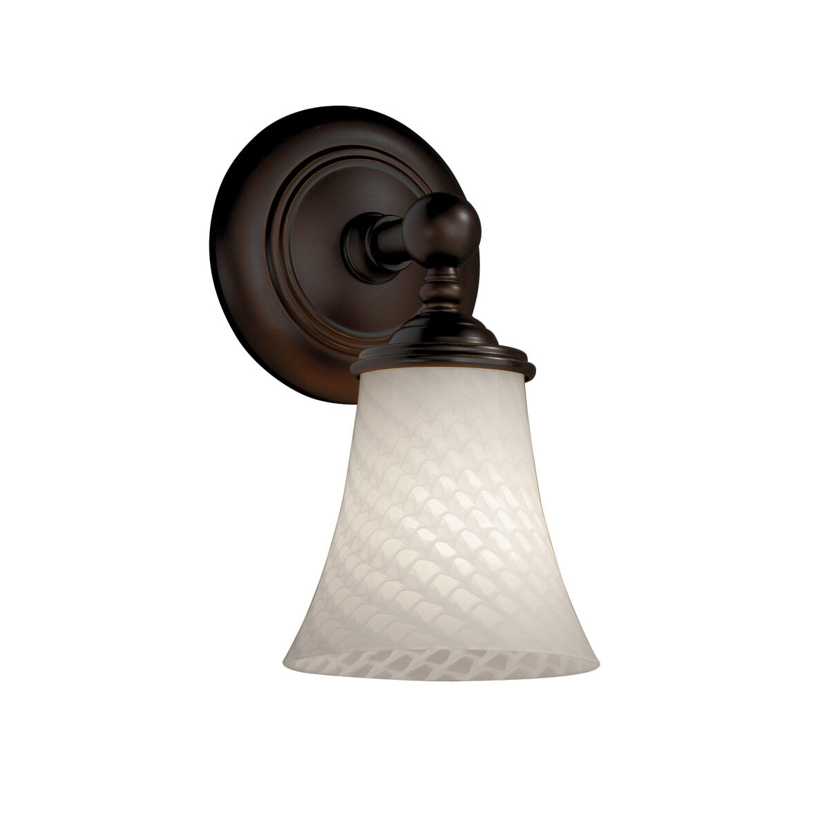 Fusion 1 Light 6 inch Dark Bronze Wall Sconce Wall Light in Weave, Incandescent