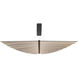 Seraph LED 15.25 inch Black Chandelier Ceiling Light