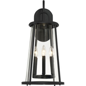 Daulle 6 Light 25 inch Satin Black Outdoor Wall Sconce 