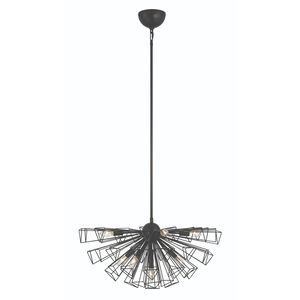 Dendelio 9 Light 22.5 inch Black Chandelier Ceiling Light