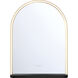 Serin 32 X 24 inch Gold-Black Mix LED Mirror in Gold and Black