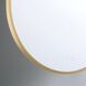 Mrissa 45 X 21 inch Gold LED Mirror