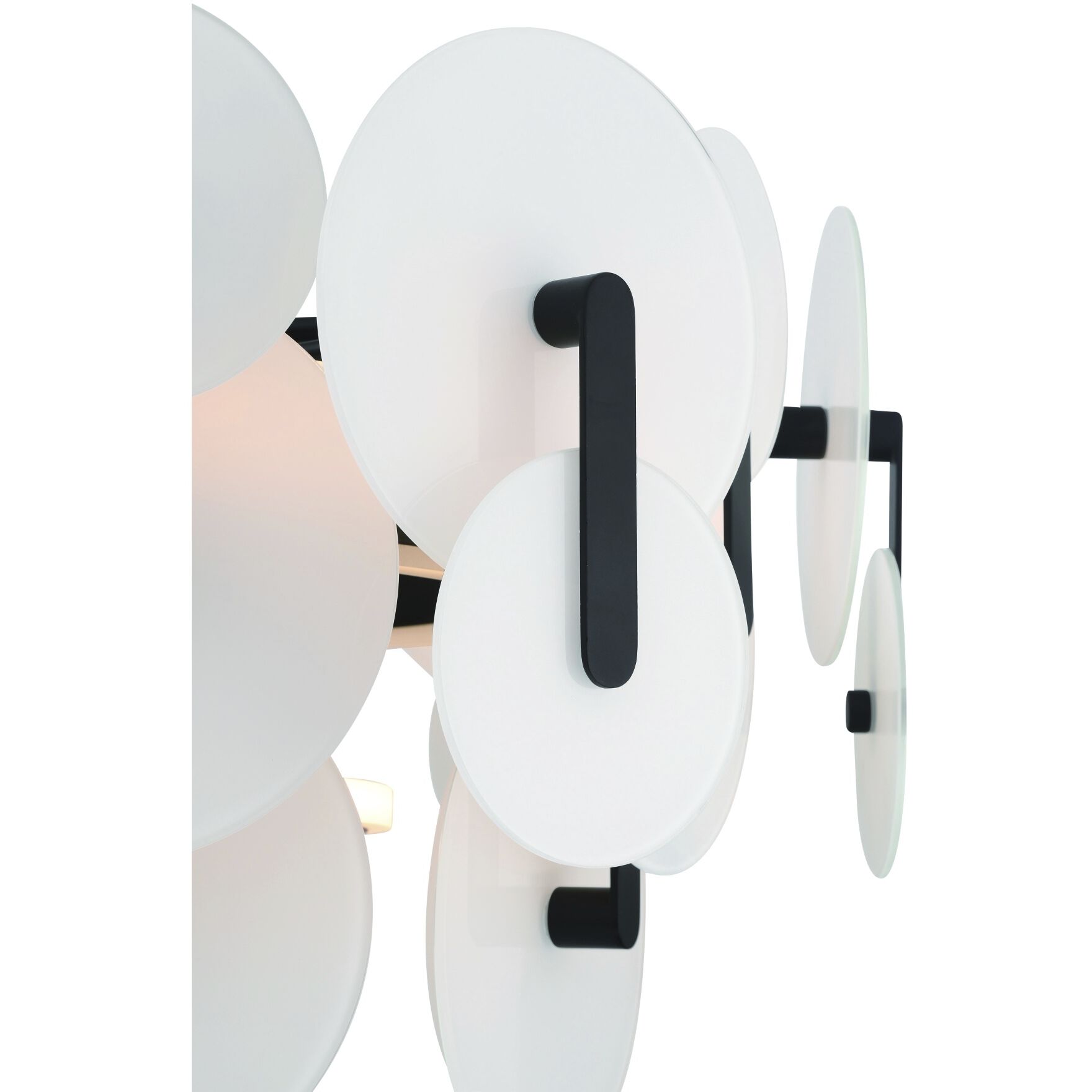 Nuvola 2 Light 24 inch Black Chandelier Ceiling Light