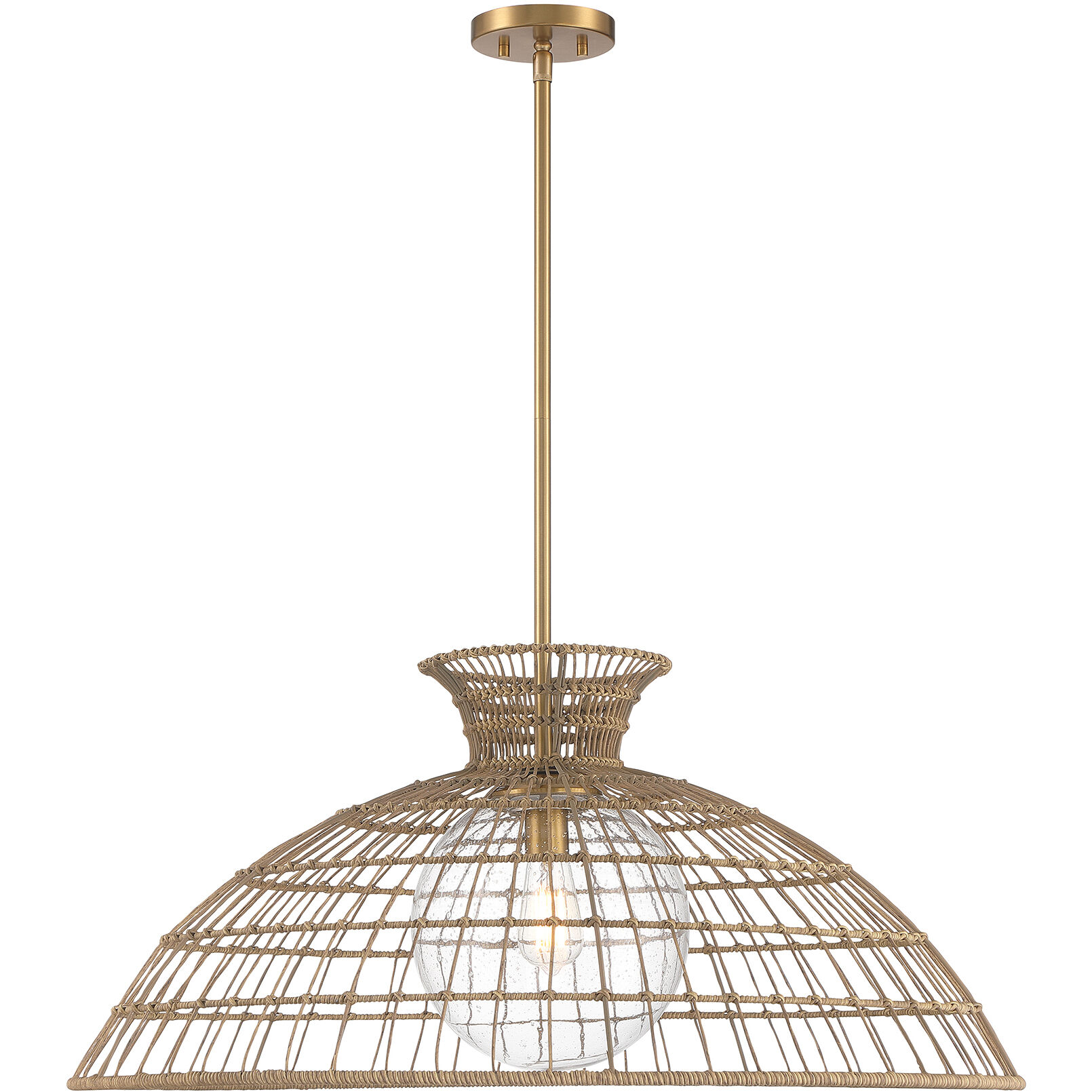 Lanai 1 Light 32 inch Warm Brass Pendant Ceiling Light