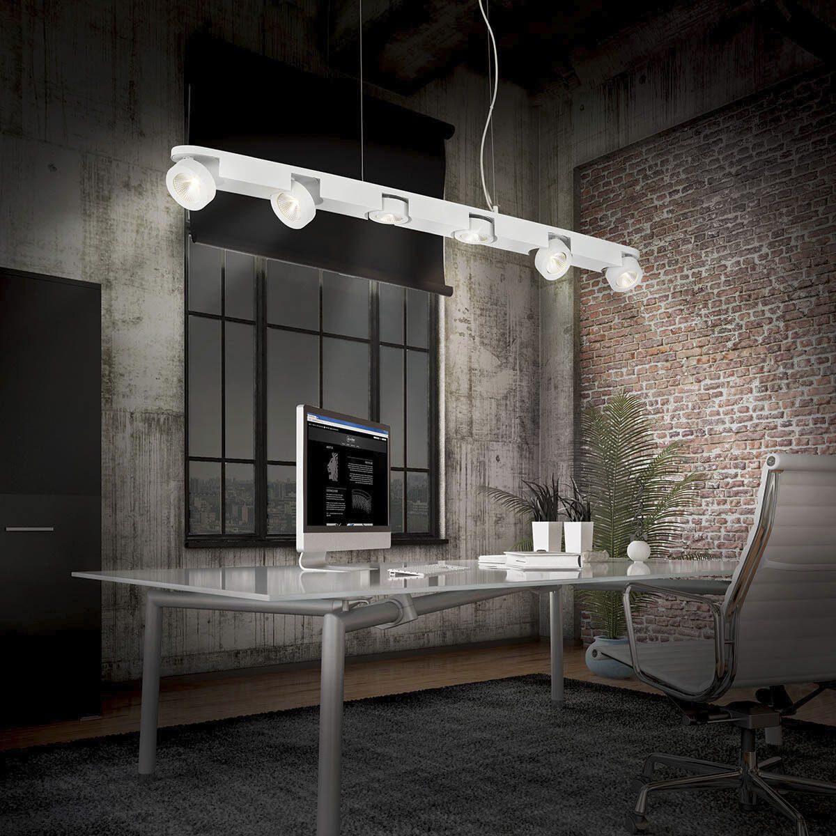 Acura LED 4 inch White Pendant Ceiling Light