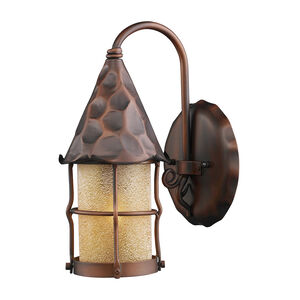 Greenville 1 Light 14 inch Antique Copper Outdoor Wall Sconce