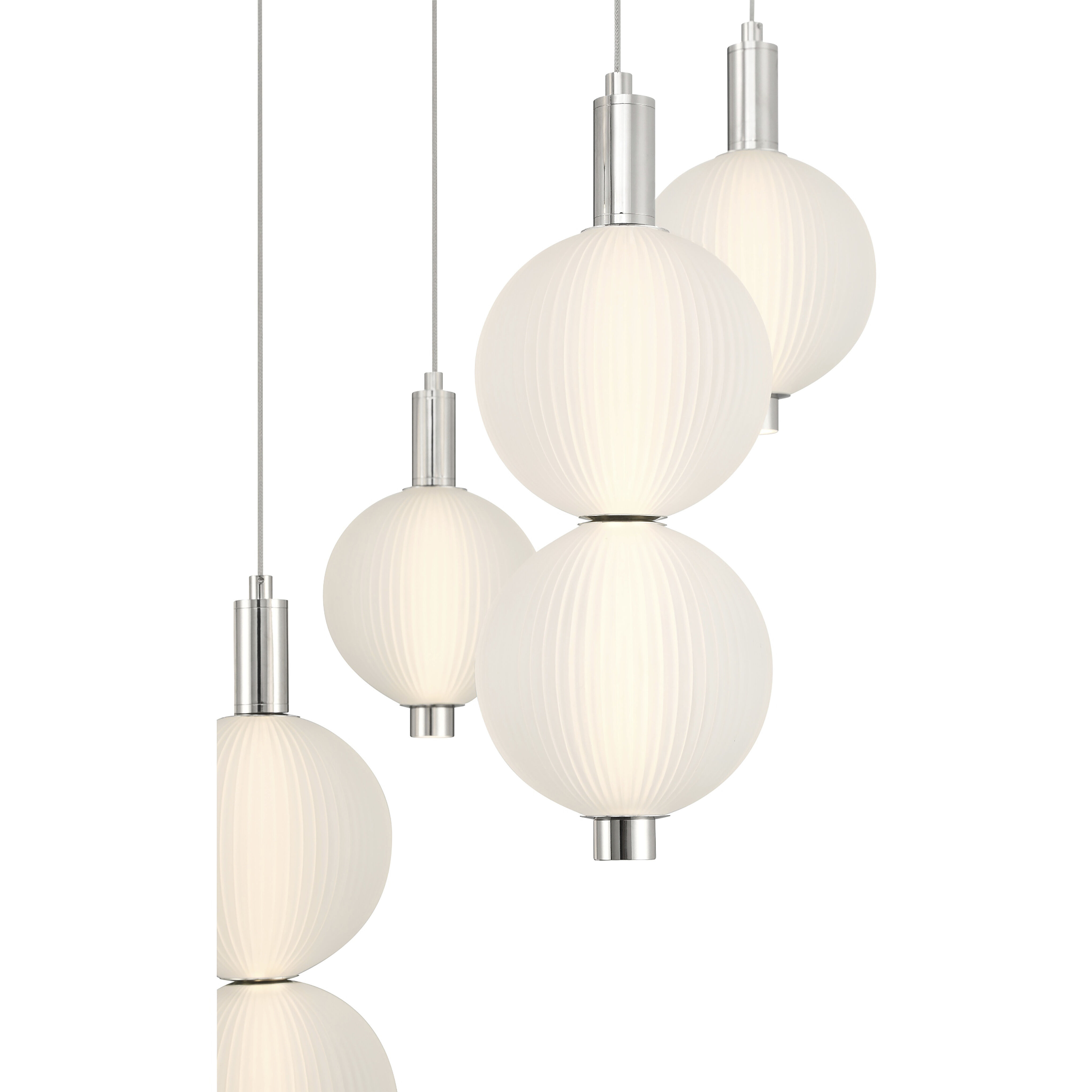 Palmas 7 Light 24 inch Polished Nickel Chandelier Ceiling Light