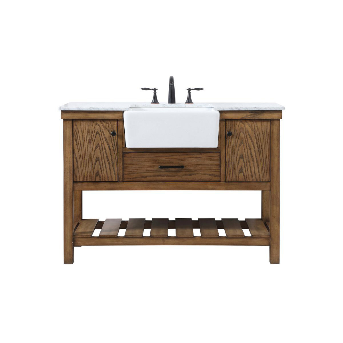 Clement 48 X 22 X 34 inch Driftwood Bathroom Vanity Cabinet