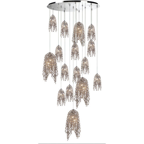 Danza 20 Light 37.5 inch Chrome Chandelier Ceiling Light