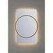Trails 46 X 30 inch Matte Black LED Mirror