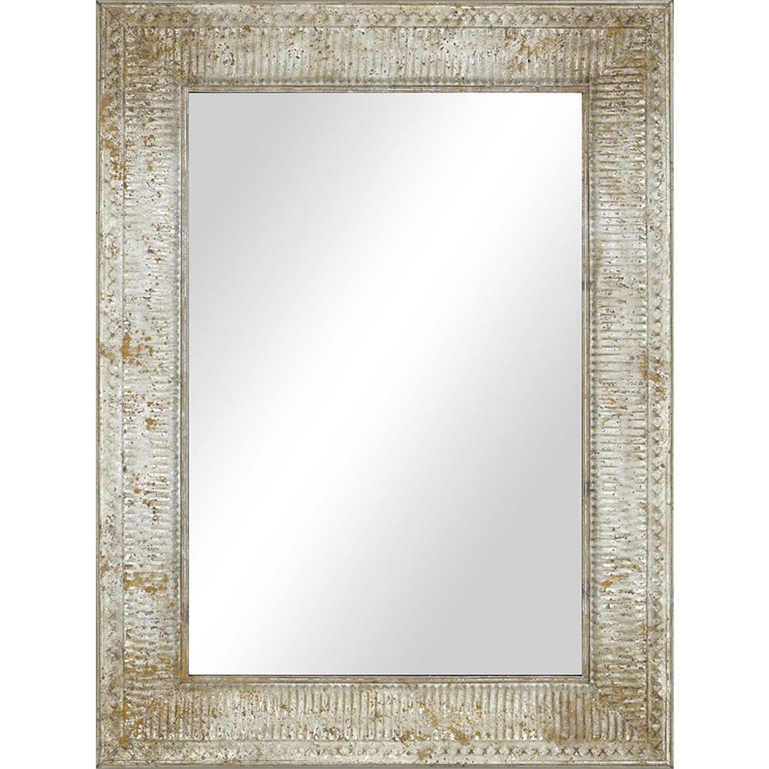 Mirror Collection 47 X 35 inch Neutral and Metallic Wall Mirror, Global Goods