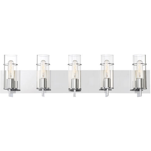 Pista LED 33.75 inch Chrome Vanity Light Wall Light