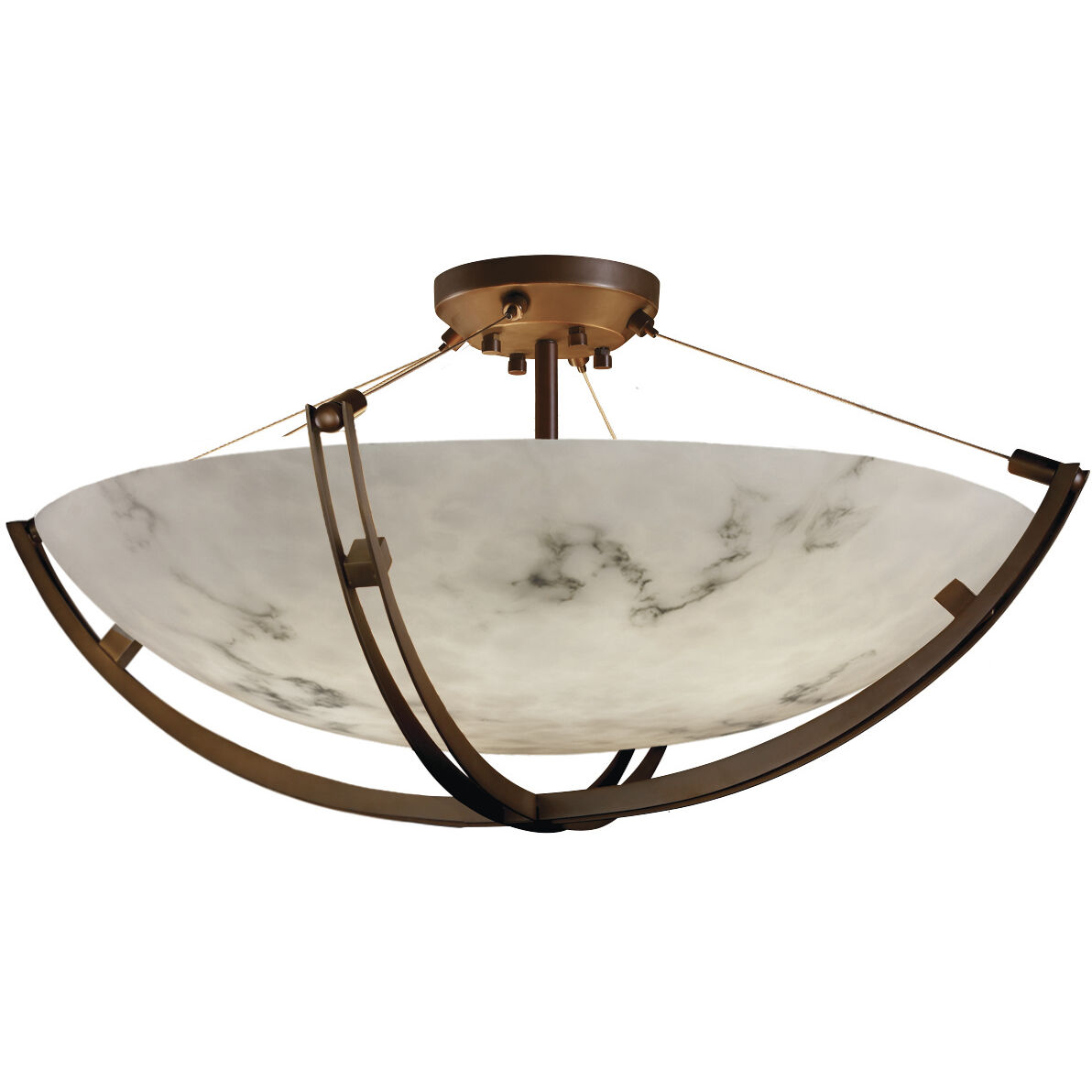 LumenAria 6 Light 42.00 inch Semi-Flush Mount
