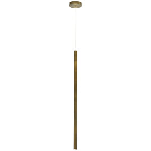 Navada LED 1 inch Brass Pendant Ceiling Light, Large