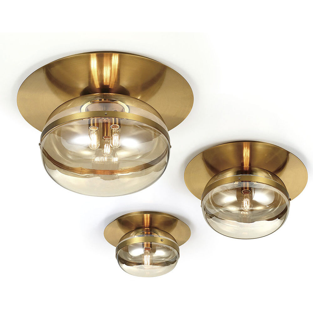 Nottingham 3 Light 19.75 inch Brass Flush Mount Ceiling Light, Large