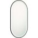 Sara 42 X 24 inch Matte Black LED Mirror