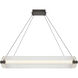 Neoness LED 34.25 inch Weathered Brass Chandelier Ceiling Light in Clear
