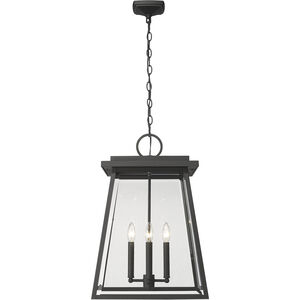 Broughton 4 Light 15.75 inch Black Outdoor Chain Mount Ceiling Fixture