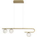 Phillimore LED 4 inch Brushed Gold Pendant Ceiling Light