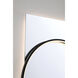 Trails 46 X 30 inch Matte Black LED Mirror