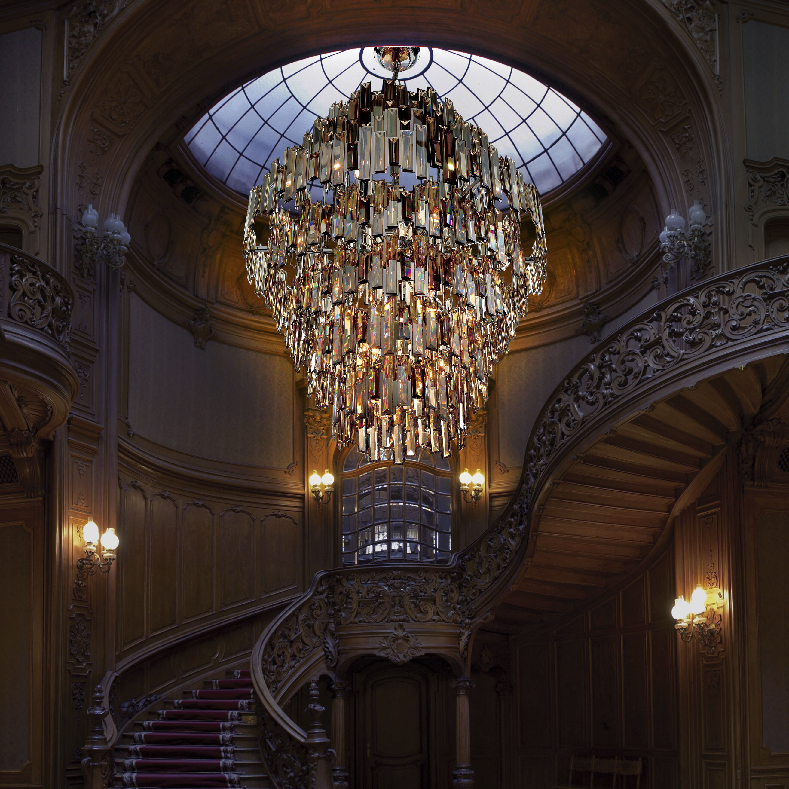 Vienna 28 Light 39.5 inch Chrome Chandelier Ceiling Light