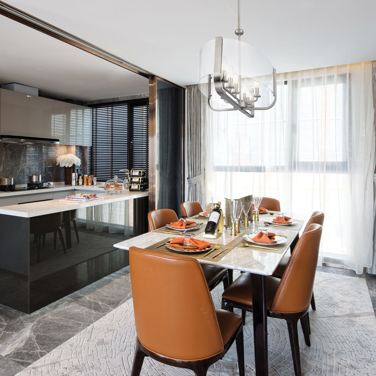 Campisi 8 Light 16.5 inch Black Chandelier Ceiling Light