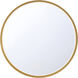 Cerissa 30 X 30 inch Anodized Gold LED Mirror