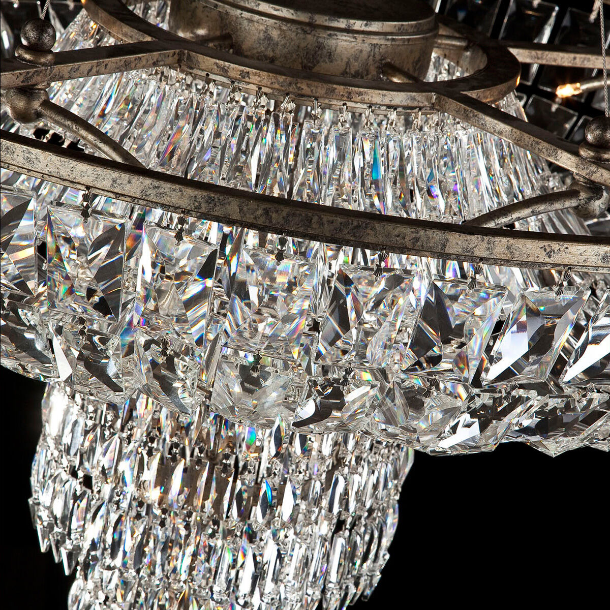 Rosalia 9 Light 16 inch Antique Silver Pendant Ceiling Light