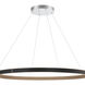 Verdura LED 45.25 inch Black Chandelier Ceiling Light