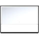 Sayora 32 X 20 inch Black Mirror, Large