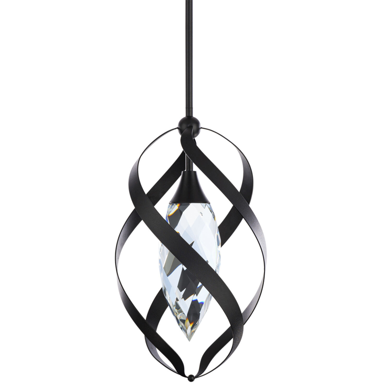 Solan LED 10 inch Black Mini Pendant Ceiling Light, Beyond