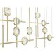 Barletta 12 Light 7.75 inch Gold Chandelier Ceiling Light